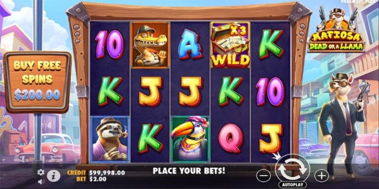Llamas, Guns & Reels: Mafiosa Dead or a Llama Slot Mayhem