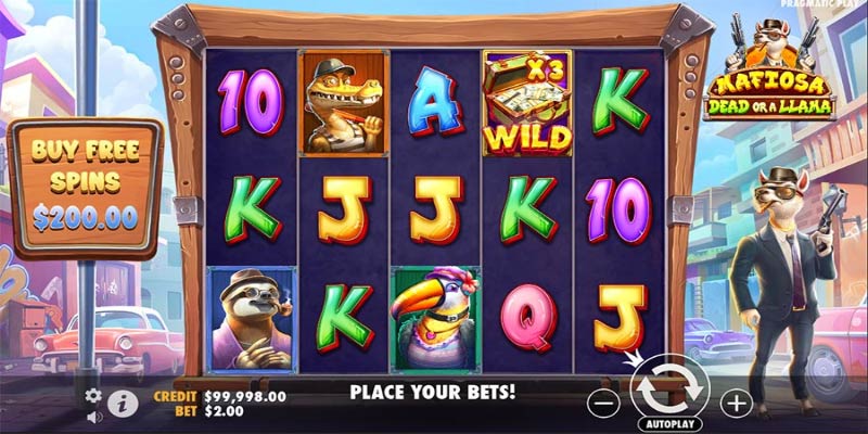 Llamas, Guns & Reels: Mafiosa Dead or a Llama Slot Mayhem